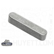 G.L. HUYETT Mil-Spec Machine Key, Round End, Alloy Steel, Plain, 3/4 in L, 1/4 in Sq MS20068-142